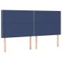 Kopfteil mit LED-Lichtern aus blauem Stoff, 200 x 5 x 118/128 cm von , Kopf- und Fußteile - Ref: Foro24-3122312, Preis: 99,39...