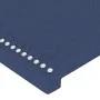 Kopfteil mit LED-Lichtern aus blauem Stoff, 200 x 5 x 118/128 cm von , Kopf- und Fußteile - Ref: Foro24-3122312, Preis: 99,39...