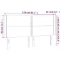 Dark gray fabric headboard with LED 163x16x118/128 cm by , Headboards and footboards - Ref: Foro24-3123915, Price: 113,62 €, ...