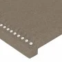 Taupe gray fabric headboard with LED 203x16x118/128 cm by , Headboards and footboards - Ref: Foro24-3123934, Price: 110,24 €,...