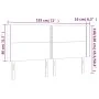 Light gray fabric headboard with LED 183x16x118/128 cm by , Headboards and footboards - Ref: Foro24-3123922, Price: 107,80 €,...