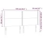 Light gray velvet headboard with LED 163x16x118/128 cm by , Headboards and footboards - Ref: Foro24-3123962, Price: 113,20 €,...