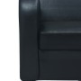 Sofá 3 plazas cuero artificial negro de vidaXL, Sofás - Ref: Foro24-245588, Precio: 402,19 €, Descuento: %