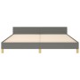 Estructura de cama con cabecero tela gris oscuro 160x200 cm de , Camas y somieres - Ref: Foro24-3124985, Precio: 216,66 €, De...