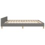 Estructura de cama con cabecero tela gris oscuro 160x200 cm de , Camas y somieres - Ref: Foro24-3124985, Precio: 216,66 €, De...