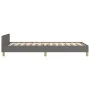 Bed frame with headboard in dark gray fabric 90x200 cm by , Beds and slatted bases - Ref: Foro24-3124945, Price: 126,12 €, Di...