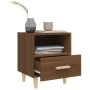 Mesitas de noche 2 unidades color roble marrón 40x35x47 cm de vidaXL, Mesitas de noche - Ref: Foro24-817302, Precio: 69,90 €,...