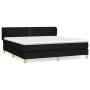 Cama box spring con colchón tela negro 180x200 cm de , Camas y somieres - Ref: Foro24-3126743, Precio: 550,43 €, Descuento: %