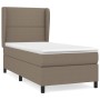 Cama box spring con colchón tela gris taupe 80x200 cm de , Camas y somieres - Ref: Foro24-3127841, Precio: 353,61 €, Descuent...