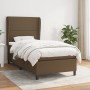 Cama box spring con colchón tela marrón oscuro 90x190 cm de , Camas y somieres - Ref: Foro24-3127848, Precio: 328,35 €, Descu...