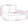 Cama box spring con colchón tela marrón oscuro 180x200 cm de , Camas y somieres - Ref: Foro24-3127904, Precio: 595,73 €, Desc...