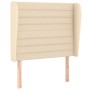 Cama box spring con colchón tela color crema 80x200 cm de , Camas y somieres - Ref: Foro24-3128002, Precio: 346,06 €, Descuen...