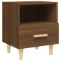 Mesitas de noche 2 unidades color roble marrón 40x35x47 cm de vidaXL, Mesitas de noche - Ref: Foro24-817302, Precio: 69,90 €,...