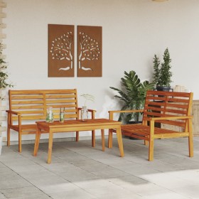 Juego de muebles de jardín 3 piezas madera maciza acacia en Conjuntos de jardín | Comprar online en Foru.es