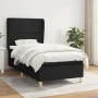 Box spring bed with black fabric mattress 100x200 cm by , Beds and slatted bases - Ref: Foro24-3128423, Price: 335,19 €, Disc...