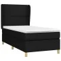Box spring bed with black fabric mattress 100x200 cm by , Beds and slatted bases - Ref: Foro24-3128423, Price: 335,19 €, Disc...