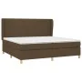 Boxspringbett mit dunkelbrauner Stoffmatratze 200x200 cm von , Betten und Lattenroste - Ref: Foro24-3128392, Preis: 667,65 €,...