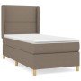 Cama box spring con colchón tela gris taupe 90x190 cm de , Camas y somieres - Ref: Foro24-3128409, Precio: 343,00 €, Descuent...