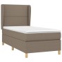 Cama box spring con colchón tela gris taupe 90x190 cm de , Camas y somieres - Ref: Foro24-3128409, Precio: 343,00 €, Descuent...