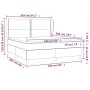 Cama box spring con colchón tela gris oscuro 160x200 cm de , Camas y somieres - Ref: Foro24-3128454, Precio: 553,36 €, Descue...