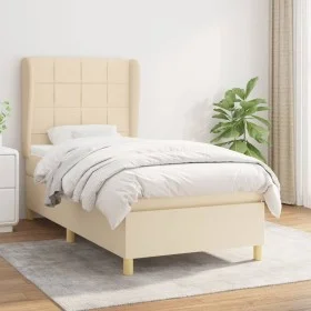 Boxspringbett mit cremefarbener Stoffmatratze 80x200 cm von , Betten und Lattenroste - Ref: Foro24-3128482, Preis: 356,68 €, ...