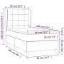 Box spring bed with cream fabric mattress 80x200 cm by , Beds and slatted bases - Ref: Foro24-3128482, Price: 356,68 €, Disco...