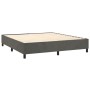Cama box spring con colchón terciopelo gris oscuro 160x200 cm de , Camas y somieres - Ref: Foro24-3129160, Precio: 536,91 €, ...