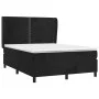 Box spring bed with black velvet mattress 140x200 cm by , Beds and slatted bases - Ref: Foro24-3129155, Price: 473,97 €, Disc...