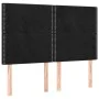 Box spring bed with black velvet mattress 140x200 cm by , Beds and slatted bases - Ref: Foro24-3129155, Price: 473,97 €, Disc...