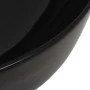 Lavabo redondo de cerámica negro 41,5x13,5 cm de vidaXL, Lavabos - Ref: Foro24-142732, Precio: 63,98 €, Descuento: %