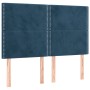 Cama box spring con colchón terciopelo azul oscuro 140x200 cm de , Camas y somieres - Ref: Foro24-3129157, Precio: 508,66 €, ...