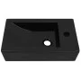 Lavabo con agujero grifo rectangular cerámica 46x25,5x12 negro de vidaXL, Lavabos - Ref: Foro24-142738, Precio: 61,04 €, Desc...
