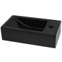 Lavabo con agujero grifo rectangular cerámica 46x25,5x12 negro de vidaXL, Lavabos - Ref: Foro24-142738, Precio: 61,04 €, Desc...