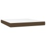 Cama box spring con colchón tela marrón oscuro 180x200 cm de , Camas y somieres - Ref: Foro24-3130212, Precio: 534,22 €, Desc...