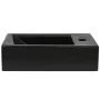 Lavabo con agujero grifo rectangular cerámica 46x25,5x12 negro de vidaXL, Lavabos - Ref: Foro24-142738, Precio: 61,04 €, Desc...