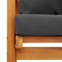 Set de muebles para jardín 3 piezas con cojines madera acacia en Conjuntos de jardín | Comprar online en Foru.es