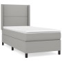 Cama box spring con colchón tela gris claro 80x200 cm de , Camas y somieres - Ref: Foro24-3131305, Precio: 303,35 €, Descuent...