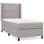 Cama box spring con colchón tela gris claro 90x190 cm de , Camas y somieres - Ref: Foro24-3131313, Precio: 317,41 €, Descuent...