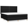Cama box spring con colchón tela negro 180x200 cm de , Camas y somieres - Ref: Foro24-3131931, Precio: 625,03 €, Descuento: %