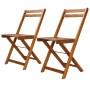 Sillas de bistró 2 unidades madera maciza de acacia de vidaXL, Sillas de jardín - Ref: Foro24-44012, Precio: 84,43 €, Descuen...