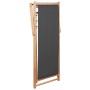 Silla de playa plegable de tela y estructura de madera gris de vidaXL, Sillas de jardín - Ref: Foro24-44001, Precio: 49,20 €,...