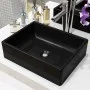Black rectangular ceramic sink 41x30x12 cm by vidaXL, Sinks - Ref: Foro24-142734, Price: 71,43 €, Discount: %