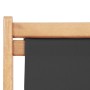Silla de playa plegable de tela y estructura de madera gris de vidaXL, Sillas de jardín - Ref: Foro24-44001, Precio: 49,20 €,...