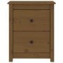 Mesita de noche madera maciza de pino marrón miel 50x35x61,5 cm de vidaXL, Mesitas de noche - Ref: Foro24-813685, Precio: 51,...
