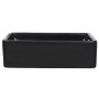 Lavabo de cerámica rectangular negro 41x30x12 cm de vidaXL, Lavabos - Ref: Foro24-142734, Precio: 72,90 €, Descuento: %