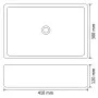 Schwarzes rechteckiges Keramikwaschbecken 41x30x12 cm von vidaXL, Sinkt - Ref: Foro24-142734, Preis: 71,43 €, Rabatt: %
