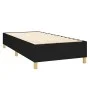 Box spring bed mattress and LED lights black fabric 100x200 cm by , Beds and slatted bases - Ref: Foro24-3135335, Price: 325,...