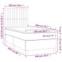 Cama box spring colchón luces LED tela marrón oscuro 100x200cm de , Camas y somieres - Ref: Foro24-3135576, Precio: 347,20 €,...