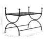 Banco de estilo vintage metal 83x42x55 cm negro de vidaXL, Bancos de comedor y cocina - Ref: Foro24-245940, Precio: 59,25 €, ...