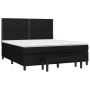 Cama box spring con colchón tela negro 180x200 cm de , Camas y somieres - Ref: Foro24-3136535, Precio: 640,36 €, Descuento: %
